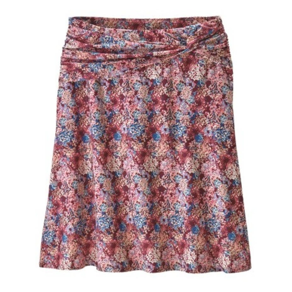 Patagonia Seabrook Skirt Fernai Floral Petra Pink Size L 50+ UPF Sun Protection